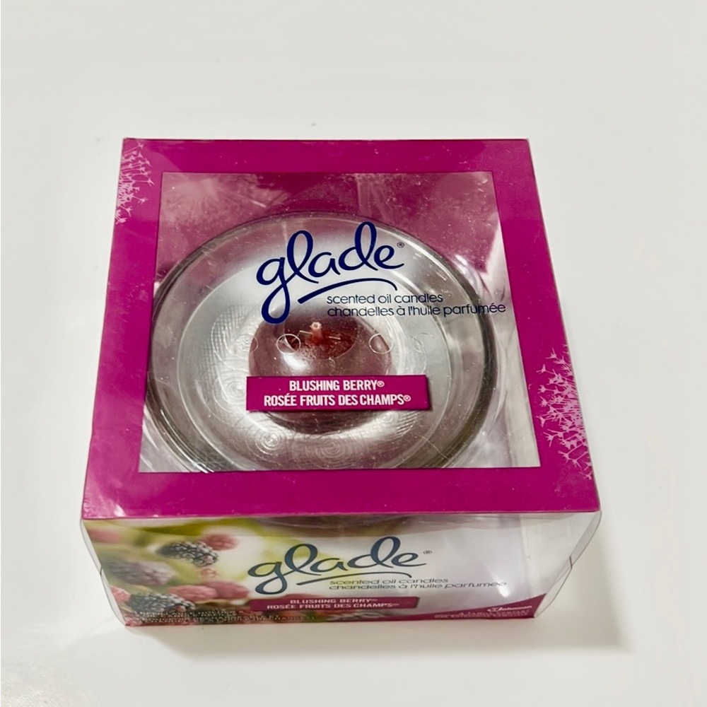 Glade Scented Oil Candles Spa Blushing Berry